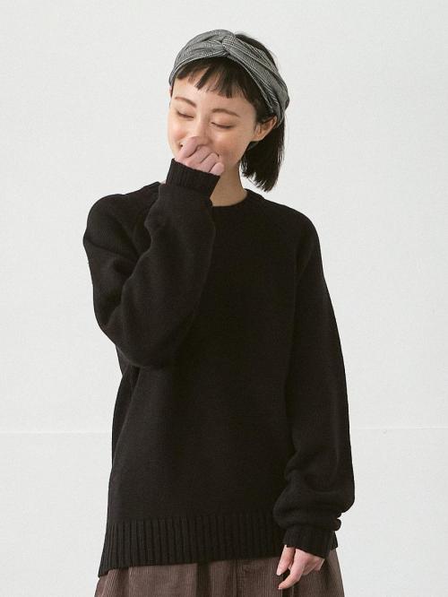 クルーネックニット  綿天竺5G