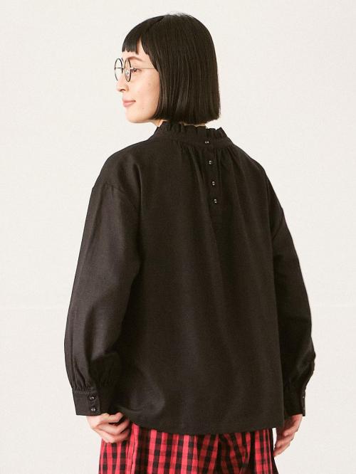 スタンドフリルブラウス　C/L/R/Eツイル