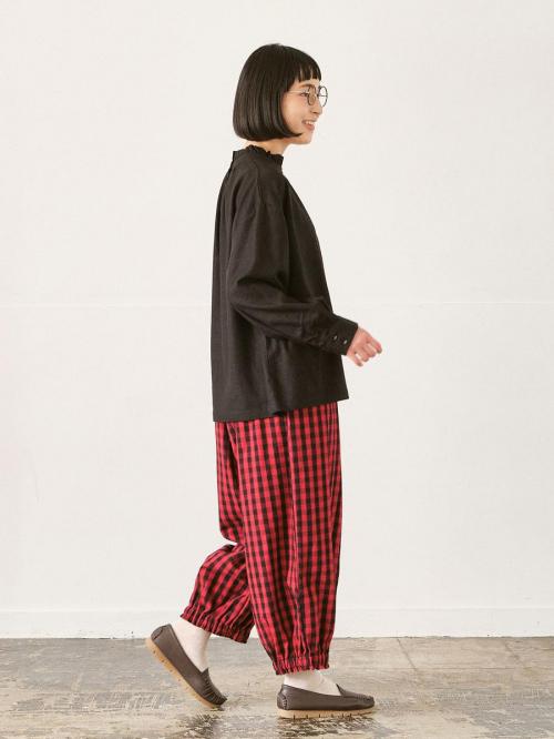 スタンドフリルブラウス　C/L/R/Eツイル