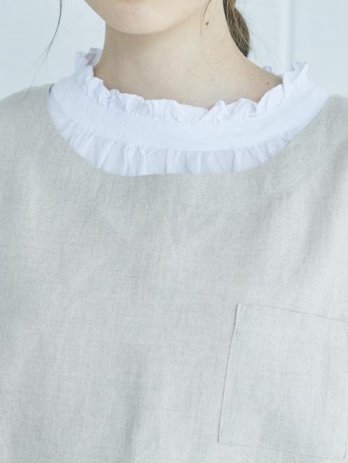 ウシロスリットベスト　リネンオックス