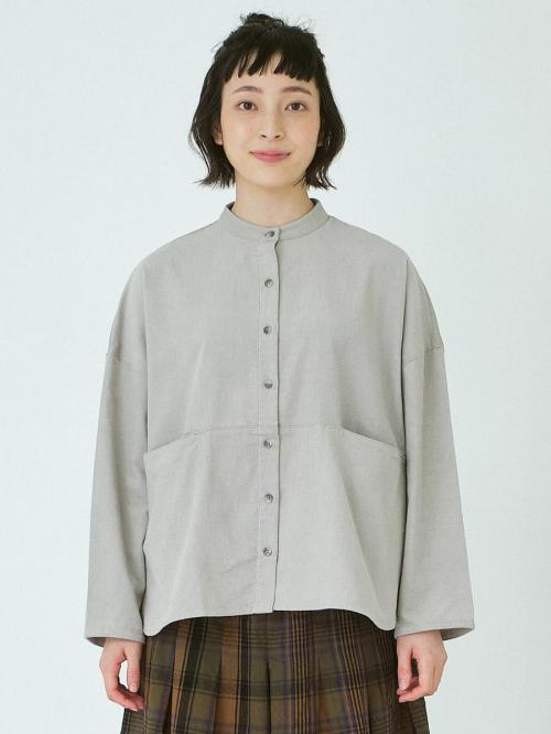 バンドカラーシャツジャケット　16Wコーデュロイ　