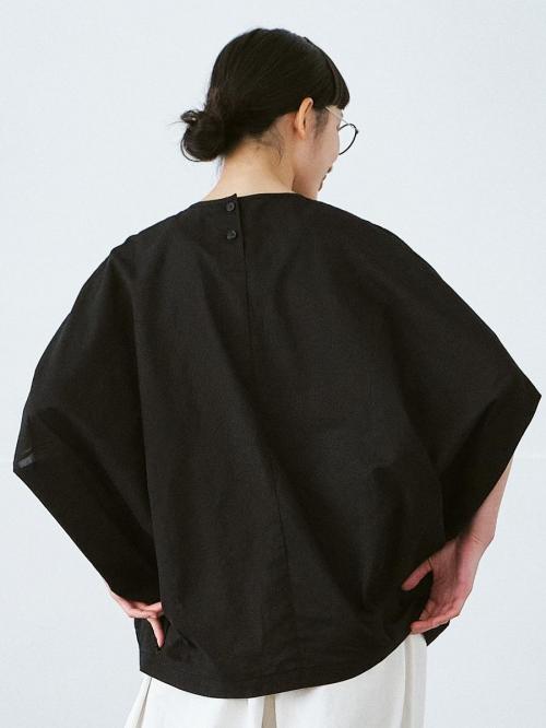 ピンタックドルマンブラウス　綿60ローン