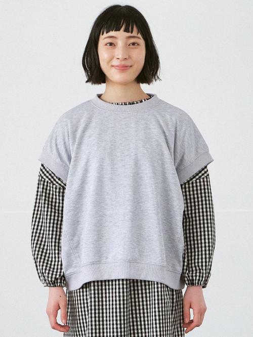フレンチスリーブプルオーバー　T/C裏毛