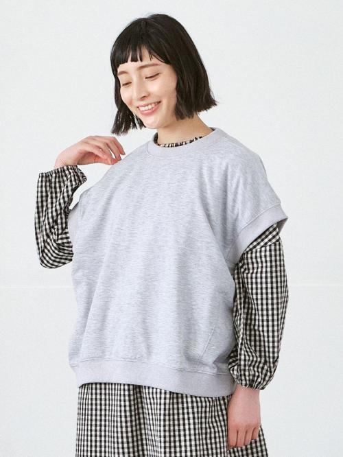 フレンチスリーブプルオーバー　T/C裏毛