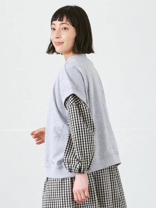 フレンチスリーブプルオーバー　T/C裏毛