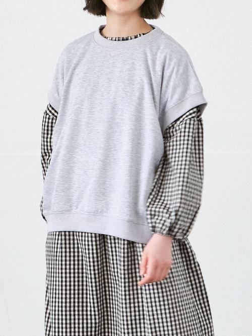フレンチスリーブプルオーバー　T/C裏毛