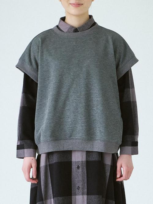 フレンチスリーブプルオーバー　T/C裏毛