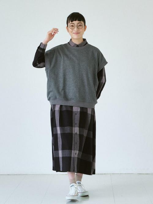 フレンチスリーブプルオーバー　T/C裏毛