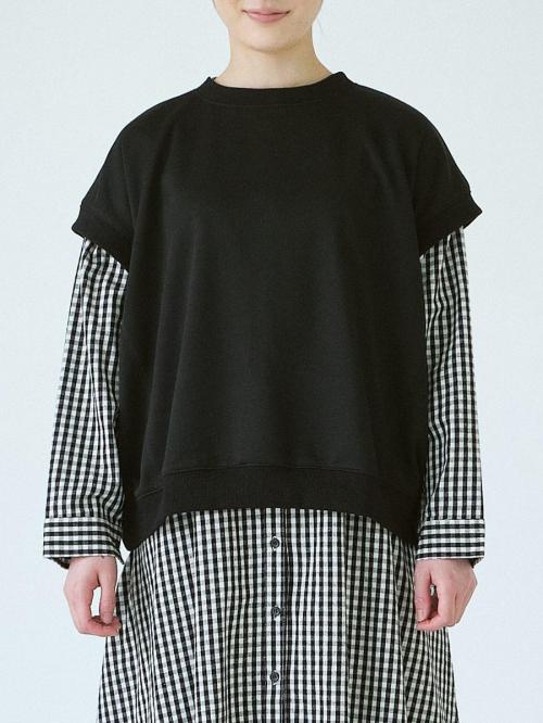 フレンチスリーブプルオーバー　T/C裏毛
