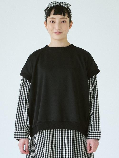 フレンチスリーブプルオーバー　T/C裏毛