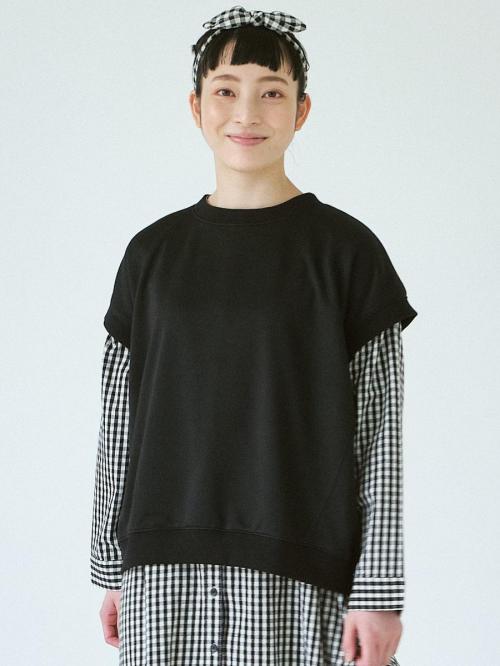 フレンチスリーブプルオーバー　T/C裏毛