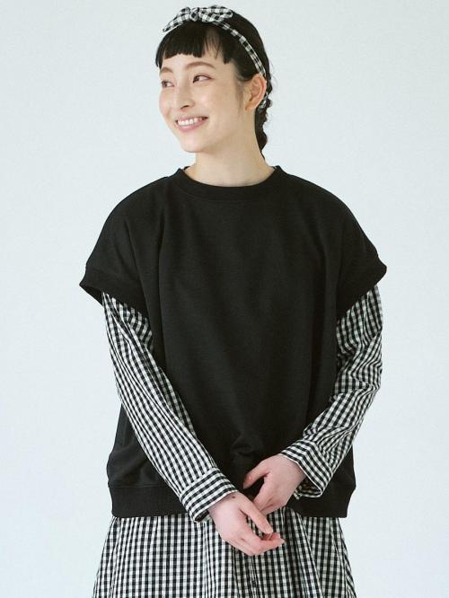 フレンチスリーブプルオーバー　T/C裏毛