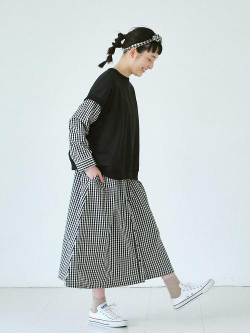フレンチスリーブプルオーバー　T/C裏毛