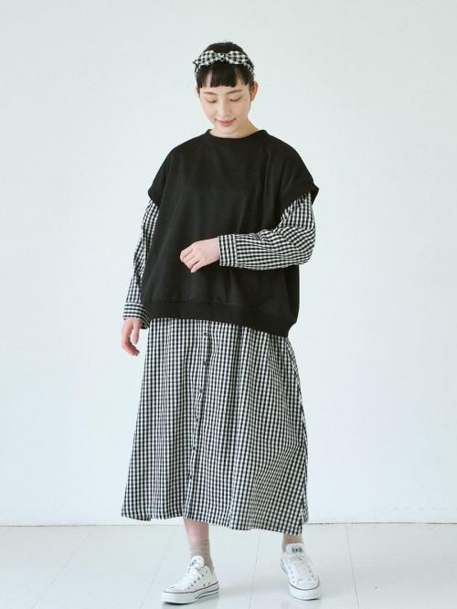 フレンチスリーブプルオーバー　T/C裏毛