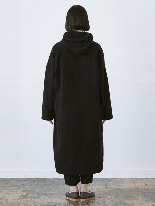 ショールフードコート 綿麻接結