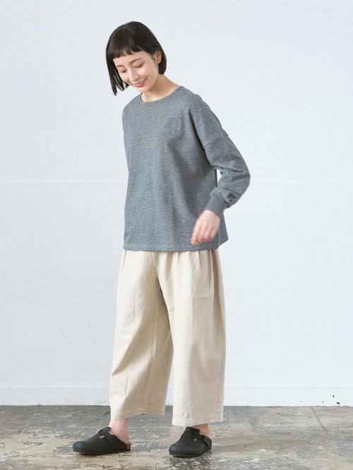 クルーネックプルオーバー　C/Lトップ裏毛
