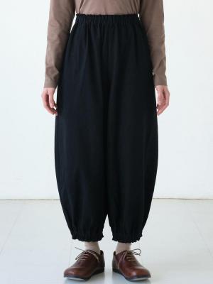 裾ゴムバルーンパンツ 綿オックス