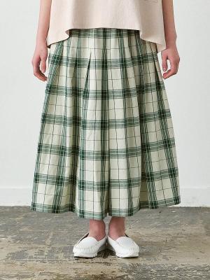 ガウチョパンツ　綿オックスチェック柄