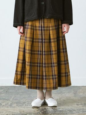 ガウチョパンツ　綿オックスチェック