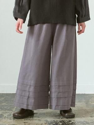 裾タックフレアパンツ　CLオックス