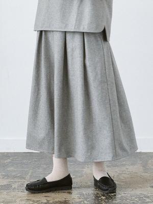フレアスカート W/Rソフトメルトン
