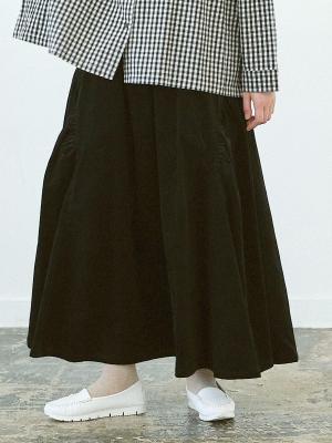 キリカエギャザースカート ストレッチコール　