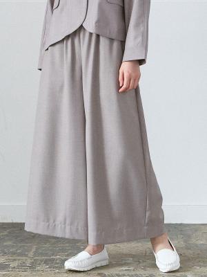 フレアパンツ　T/Rサージ