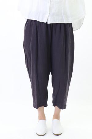 テーパードパンツ　リネン起毛