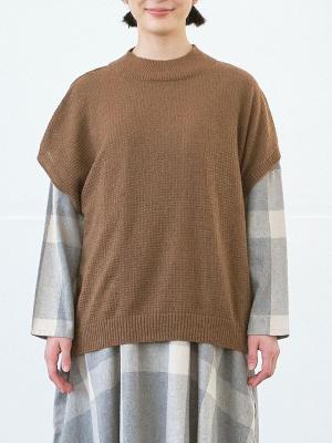 モックネックニットベスト AC/N/Wラーベン柄