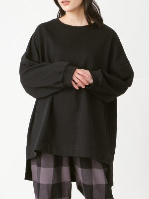 前後差プルオーバー　綿裏毛