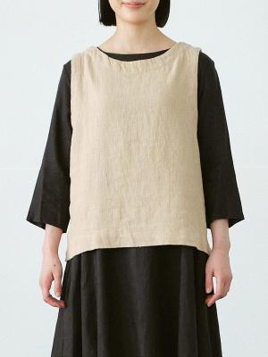 2WAYベスト　綿麻キャンバス
