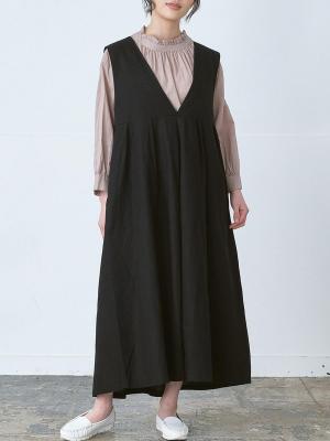 2WAY プリーツワンピース　L/Cオックス