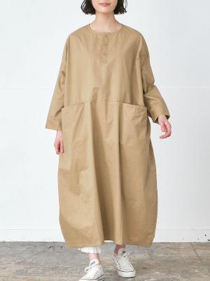 コクーンワンピース　ハイカウントチノ